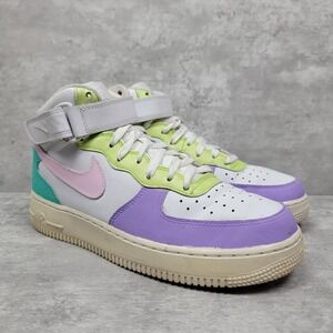 Nike Air Force 1 '07 Mid Easter Customs Shoes Sneakers Mens Size 8.5 Pastel